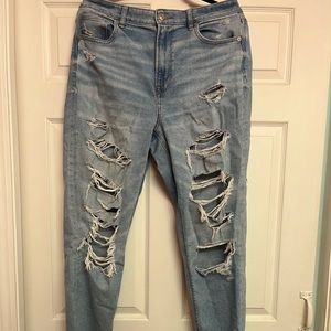 AE super distressed jeans